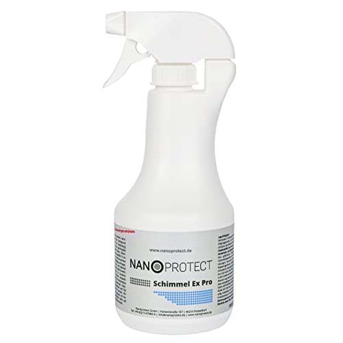 Nanoprotect Schimmel Ex Pro | Professionelles Schimmelspray mit einzigartigem Hafteffekt | Anti Schimmel Spray zum vollständigen Entfernen von Schimmel & Bakterien I Schimmelstop | 0,5 kg